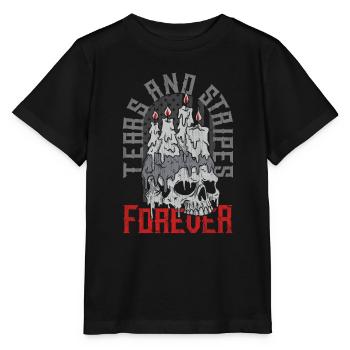 Emoticon Emo Tears and Stripes Forever Emocore - T-shirt bio MINI CREATOR Stanley/Stella Enfant - noir - Devant - Mikhail (115cm)