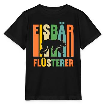 Eisbär Eisbären - Stanley/Stella Kinder T-Shirt MINI CREATOR  - Schwarz - Vorne - Mikhail (115cm)