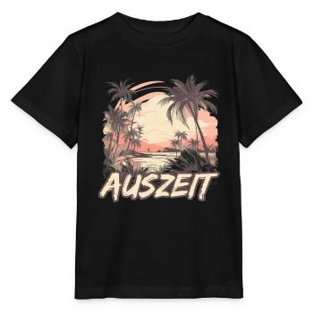 Auszeit Urlaub Hängematte Strand - Stanley/Stella Kinder T-Shirt MINI CREATOR  - Schwarz - Vorne - Mikhail (115cm)