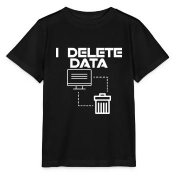 I Delete Data 2 - Stanley/Stella Kinder T-Shirt MINI CREATOR  - Schwarz - Vorne - Mikhail (115cm)