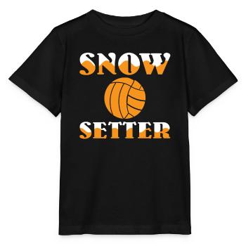 Snow Setter Snow Volleyball - Stanley/Stella MINI CREATOR Kids’ T-Shirt - black - Front - Mikhail (115cm)