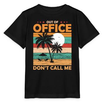 Outside the office Retirement Pension Office - Stanley/Stella MINI CREATOR Kids’ T-Shirt - black - Front - Mikhail (115cm)