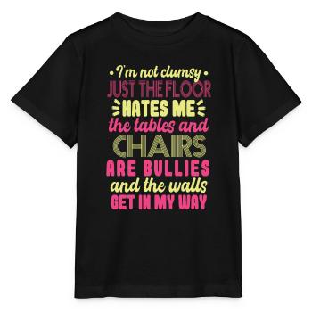 Women Clumsy Humor Joke - Stanley/Stella MINI CREATOR Kids’ T-Shirt - black - Front - Mikhail (115cm)