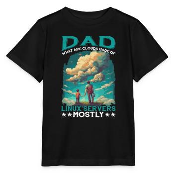 De quoi sont faits les clouds, les serveurs Linux principalement 11 - T-shirt bio MINI CREATOR Stanley/Stella Enfant - noir - Devant - Mikhail (115cm)