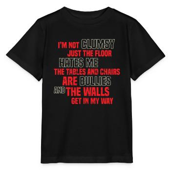 Joke Clumsy - Stanley/Stella MINI CREATOR Kids’ T-Shirt - black - Front - Mikhail (115cm)