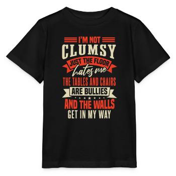 Clumsy People Sarcasm Humor - Stanley/Stella MINI CREATOR Kids’ T-Shirt - black - Front - Mikhail (115cm)
