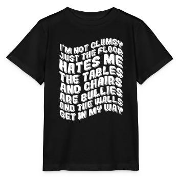 Clumsy Gift - Stanley/Stella MINI CREATOR Kids’ T-Shirt - black - Front - Mikhail (115cm)