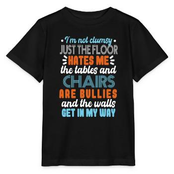 Retro Clumsy Joke Humor - Stanley/Stella MINI CREATOR Kids’ T-Shirt - black - Front - Mikhail (115cm)