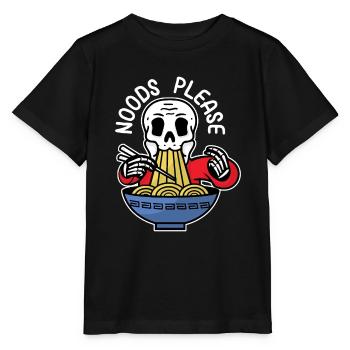 Noods please - Stanley/Stella Kinder T-Shirt MINI CREATOR  - Schwarz - Vorne - Mikhail (115cm)