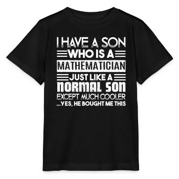 Mathematician My Son Is A Mathematician - Stanley/Stella MINI CREATOR Kids’ T-Shirt - black - Front - Mikhail (115cm)