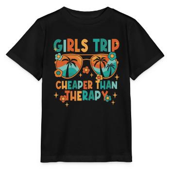 Mädelsreise Sommerferien - Stanley/Stella Kinder T-Shirt MINI CREATOR  - Schwarz - Vorne - Mikhail (115cm)