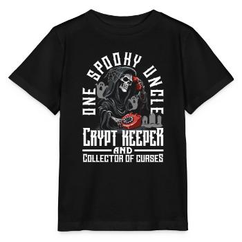 One Spooky Cousin Retro Halloween Costume - Stanley/Stella MINI CREATOR Kids’ T-Shirt - black - Front - Mikhail (115cm)