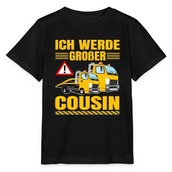 Ich Werde Großer Cousin Abschlepper bald Cousin - Stanley/Stella Kinder T-Shirt MINI CREATOR  - Schwarz - Vorne - Mikhail (115cm)
