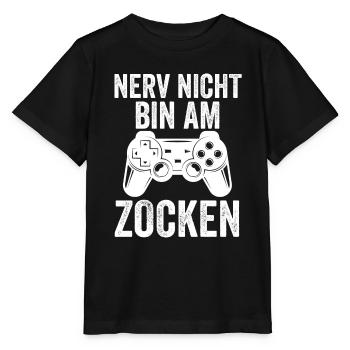 Zocker Zocken Gamer - Stanley/Stella Kinder T-Shirt MINI CREATOR  - Schwarz - Vorne - Mikhail (115cm)