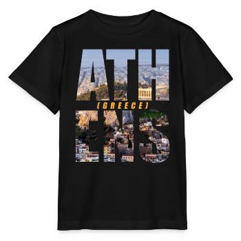 Athènes Grèce Souvenir - T-shirt bio MINI CREATOR Stanley/Stella Enfant - noir - Devant - Mikhail (115cm)