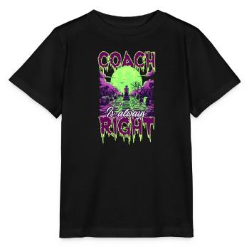 Halloween Coach Coach ist der richtige Friedhof - Stanley/Stella Kinder T-Shirt MINI CREATOR  - Schwarz - Vorne - Mikhail (115cm)
