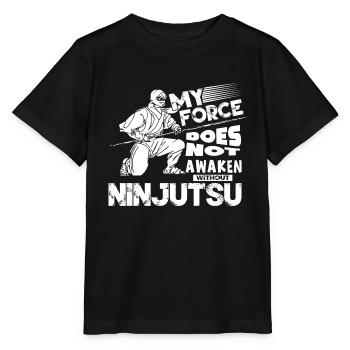 My Force Does Not Awaken Without Ninjutsu - Stanley/Stella MINI CREATOR Kids’ T-Shirt - black - Front - Mikhail (115cm)