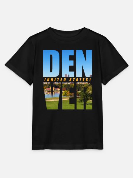 Denver USA Souvenir - Stanley/Stella Kinder T-Shirt MINI CREATOR  - Schwarz
