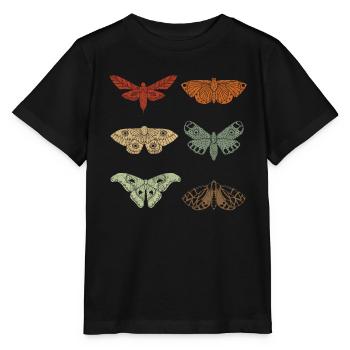 Motte Retro Vintage Motten - Stanley/Stella Kinder T-Shirt MINI CREATOR  - Schwarz - Vorne - Mikhail (115cm)