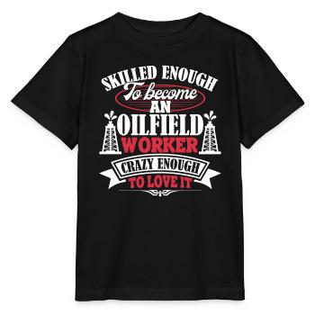 Oilfield Worker Become An Oilfield Worker - Stanley/Stella MINI CREATOR Kids’ T-Shirt - black - Front - Mikhail (115cm)