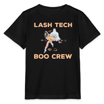 Eyelash Technician Boo Crew Halloween Costume - Stanley/Stella MINI CREATOR Kids’ T-Shirt - black - Front - Mikhail (115cm)