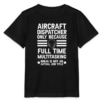 Emergency call control center Aircraft operations center - Stanley/Stella MINI CREATOR Kids’ T-Shirt - black - Front - Mikhail (115cm)
