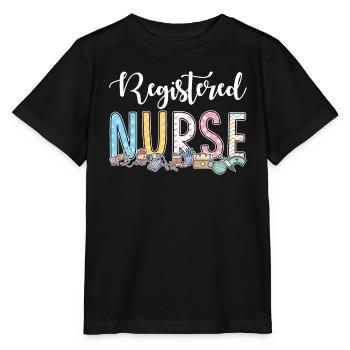 Idée cadeau pour les infirmières autorisées - T-shirt bio MINI CREATOR Stanley/Stella Enfant - noir - Devant - Mikhail (115cm)
