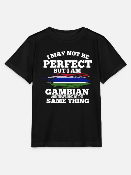 Gambia - Stanley/Stella Kinder T-Shirt MINI CREATOR  - Schwarz