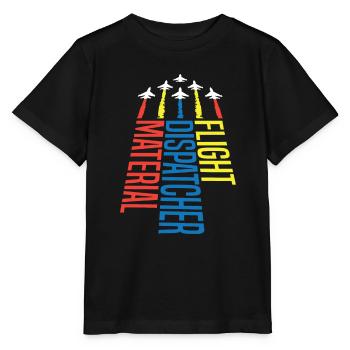 Emergency call control center operations center jets - Stanley/Stella MINI CREATOR Kids’ T-Shirt - black - Front - Mikhail (115cm)