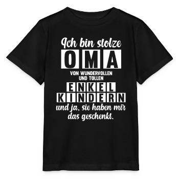 Großmutter Enkelkinder Oma - Stanley/Stella Kinder T-Shirt MINI CREATOR  - Schwarz - Vorne - Mikhail (115cm)