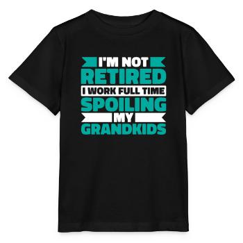 Pension des pensionnés Petits-enfants - T-shirt bio MINI CREATOR Stanley/Stella Enfant - noir - Devant - Mikhail (115cm)
