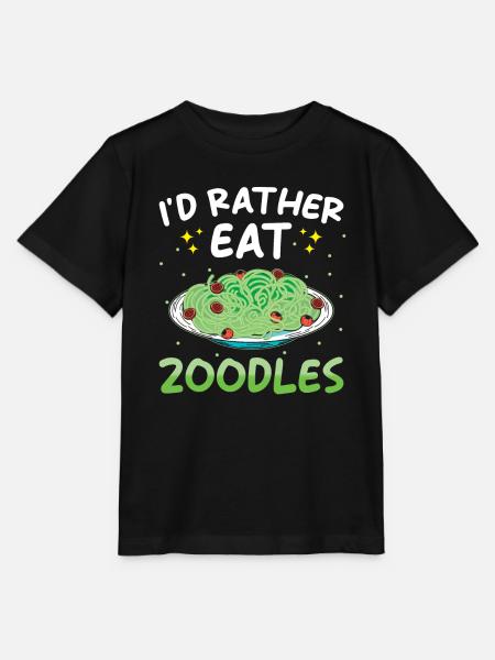 Zoodles Zucchini Pasta Spruch - Stanley/Stella Kinder T-Shirt MINI CREATOR - Schwarz