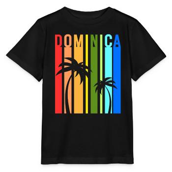 Dominique Idée de vacances sur les îles des Caraïbes - T-shirt bio MINI CREATOR Stanley/Stella Enfant - noir - Devant - Mikhail (115cm)