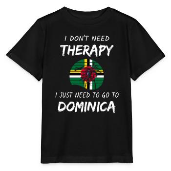 Dominique Idée de vacances sur les îles des Caraïbes - T-shirt bio MINI CREATOR Stanley/Stella Enfant - noir - Devant - Mikhail (115cm)