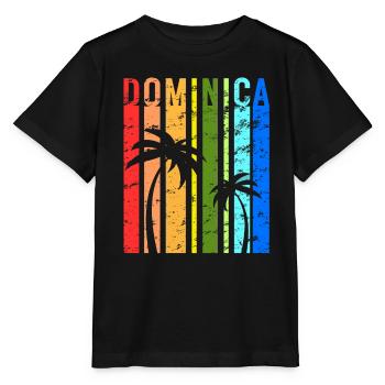 Dominique Idée de vacances sur les îles des Caraïbes - T-shirt bio MINI CREATOR Stanley/Stella Enfant - noir - Devant - Mikhail (115cm)