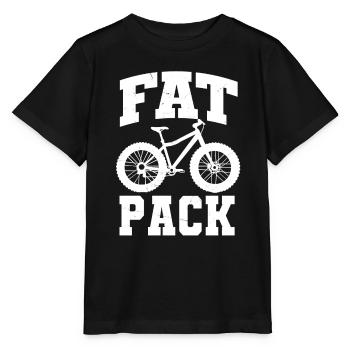 Fat Pack Costume Fat Bike - Stanley/Stella MINI CREATOR Kids’ T-Shirt - black - Front - Mikhail (115cm)