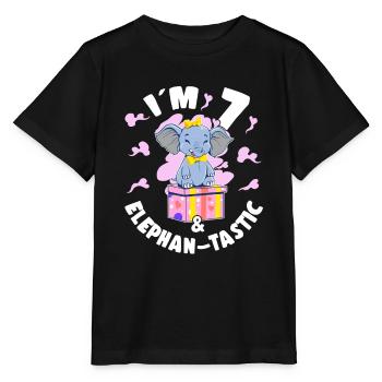 7th Birthday Daughter Cute 7 Year Old Girl Gift - Stanley/Stella Kinder T-Shirt MINI CREATOR  - Schwarz - Vorne - Mikhail (115cm)