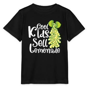 Limonade Jus de Citron Fait Maison - T-shirt bio MINI CREATOR Stanley/Stella Enfant - noir - Devant - Mikhail (115cm)