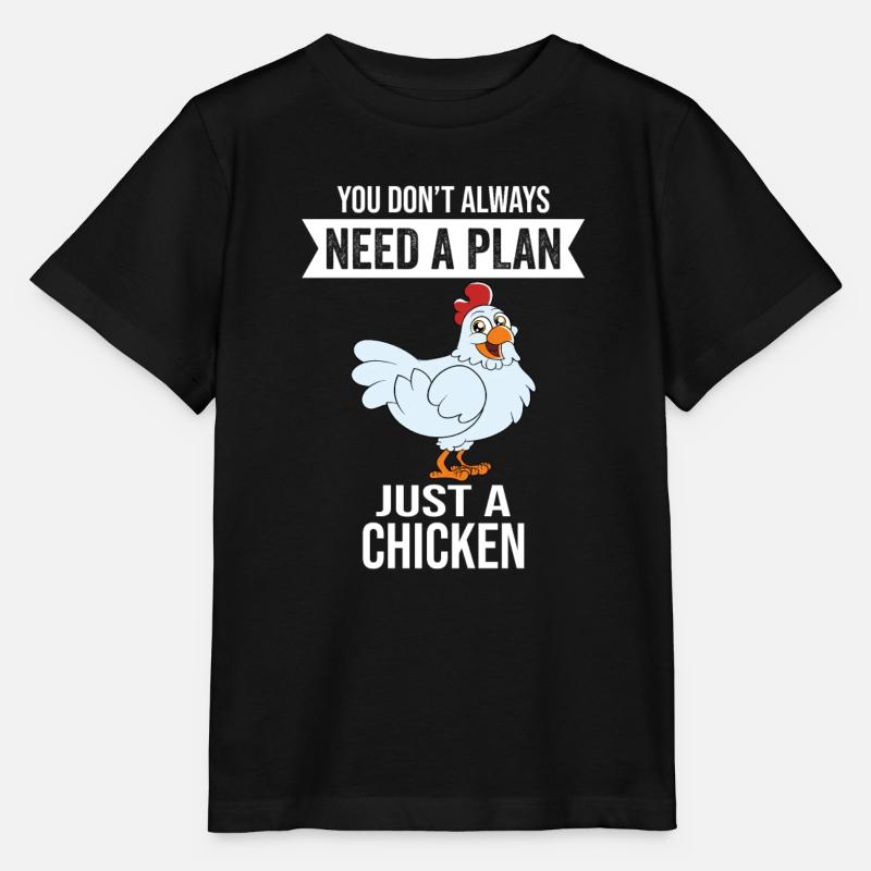 Lustiger Hühner Spruch Huhn - Stanley/Stella Kinder T-Shirt MINI CREATOR  - Schwarz
