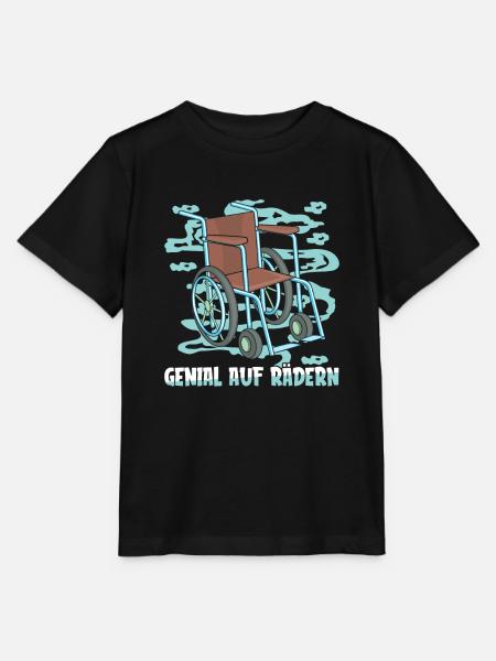 Rollstuhl Rollstuhlfahrer - Stanley/Stella Kinder T-Shirt MINI CREATOR  - Schwarz