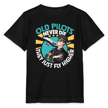 Pilote Aviation Avion Compagnie aérienne Futurs pilotes - T-shirt bio MINI CREATOR Stanley/Stella Enfant - noir - Devant - Mikhail (115cm)