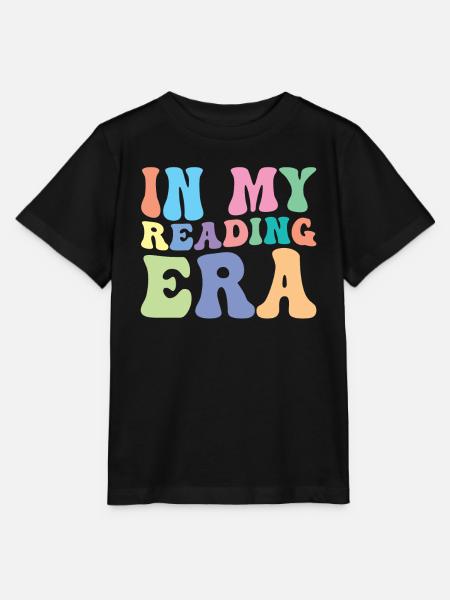 Lesen Leser Groovy In meiner Lese Ära - Stanley/Stella Kinder T-Shirt MINI CREATOR  - Schwarz