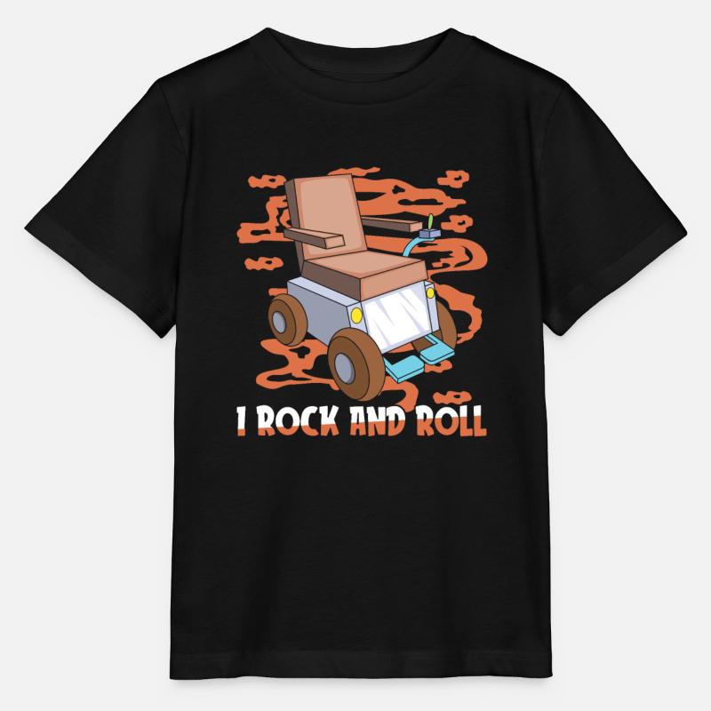 Rollstuhl Rollstuhlfahrer - Stanley/Stella Kinder T-Shirt MINI CREATOR  - Schwarz