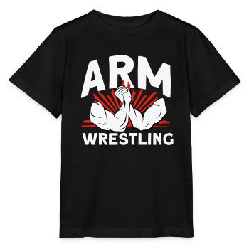 Armdrücken - Stanley/Stella Kinder T-Shirt MINI CREATOR  - Schwarz - Vorne - Mikhail (115cm)