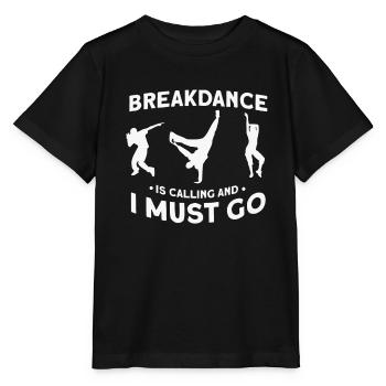 Breakdancing - Stanley/Stella Kinder T-Shirt MINI CREATOR  - Schwarz - Vorne - Mikhail (115cm)