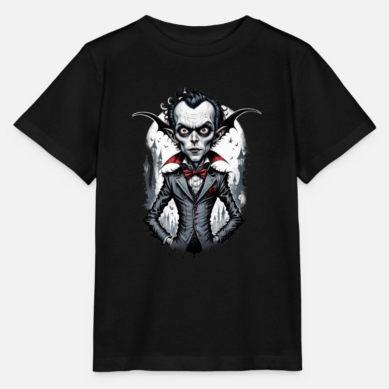 un vampire à grosse tête 1 - T-shirt bio MINI CREATOR Stanley/Stella Enfant - noir