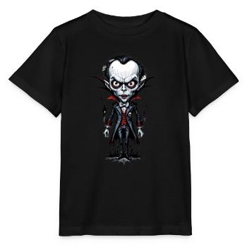 un vampire à grosse tête 9 - T-shirt bio MINI CREATOR Stanley/Stella Enfant - noir - Devant - Mikhail (115cm)
