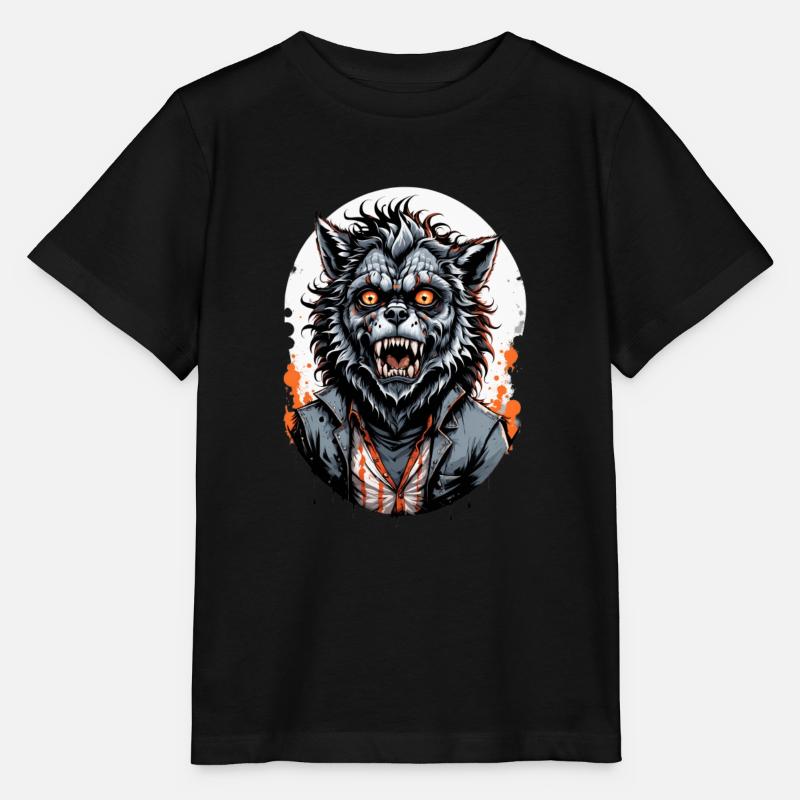 LOUP GAROU costume 9 - T-shirt bio MINI CREATOR Stanley/Stella Enfant - noir