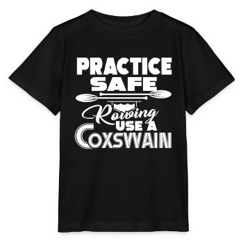 Rowing Practice Safe Rowing - Stanley/Stella MINI CREATOR Kids’ T-Shirt - black - Front - Mikhail (115cm)