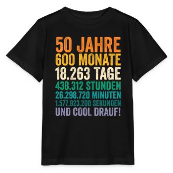 50 Jahre Fünfundvierzigster Geburtstag - Stanley/Stella Kinder T-Shirt MINI CREATOR  - Schwarz - Vorne - Mikhail (115cm)